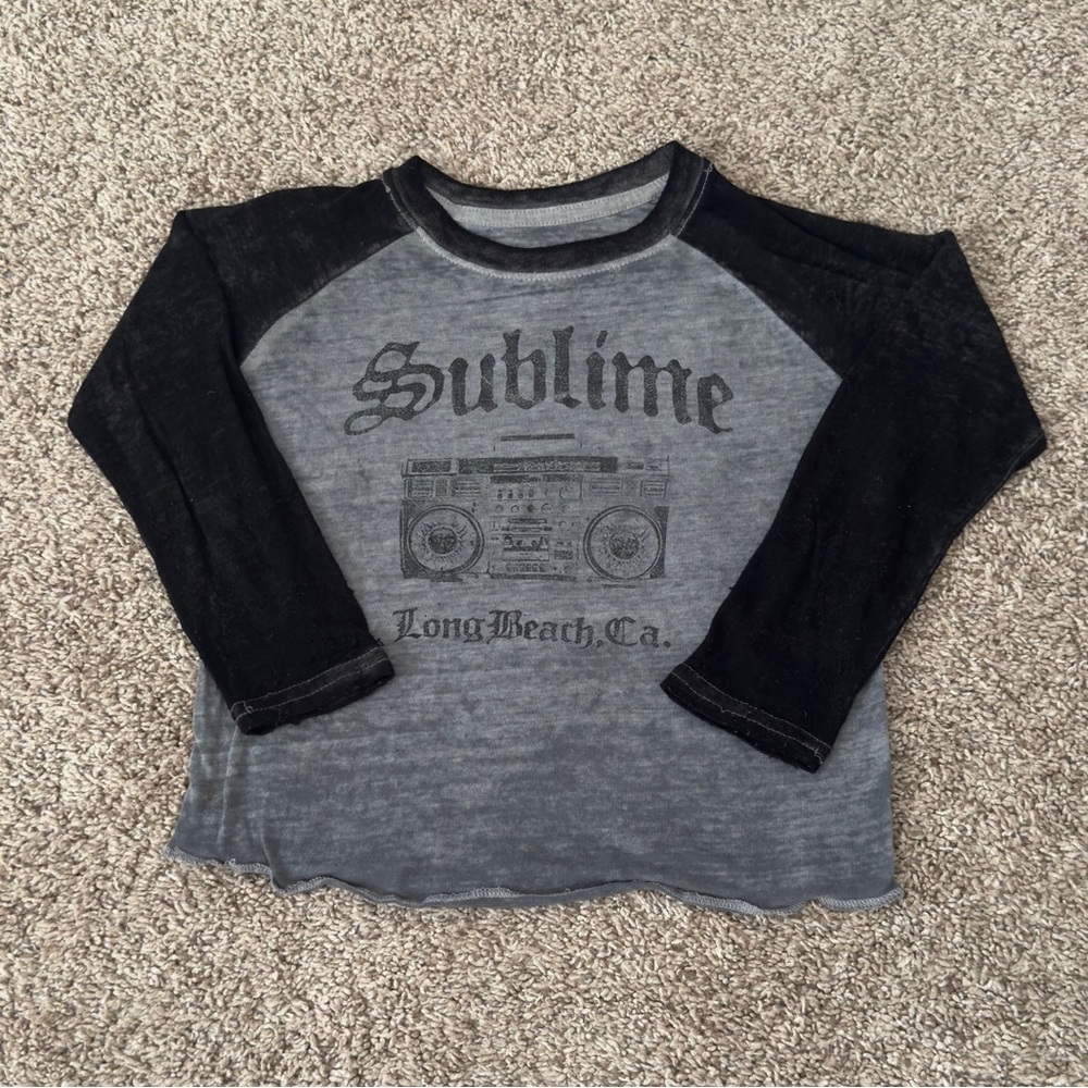 Toddler boys Sublime shirt by Live Nation black and gray tshirt size 3T